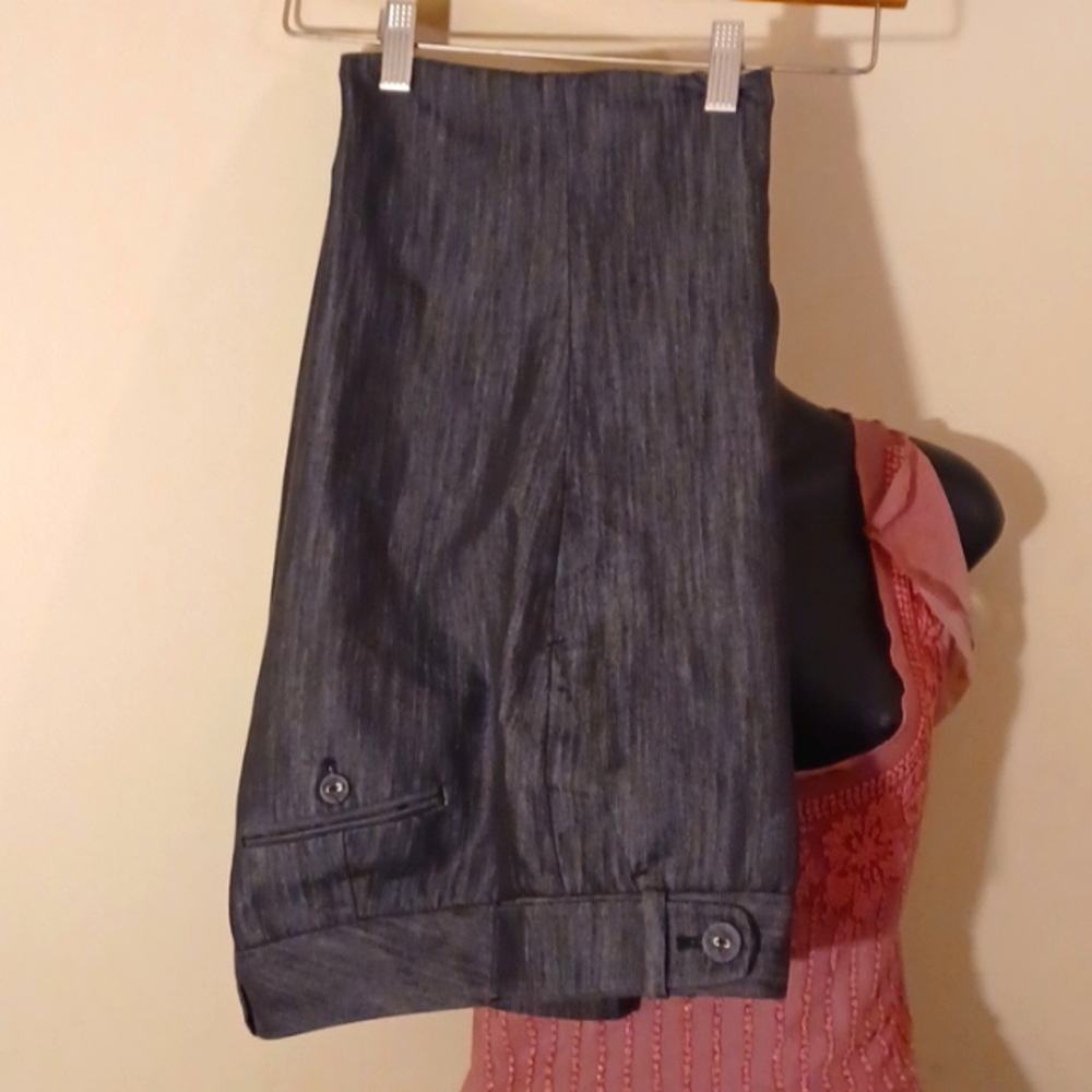 Calvin Klein, black,work pant,jean,wide leg ,4 pocket pant! Sz,6